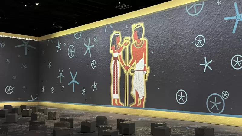 15-9-2023 L'exposició 'Tutankamon, l'experiència immersiva' a l'IDEAL