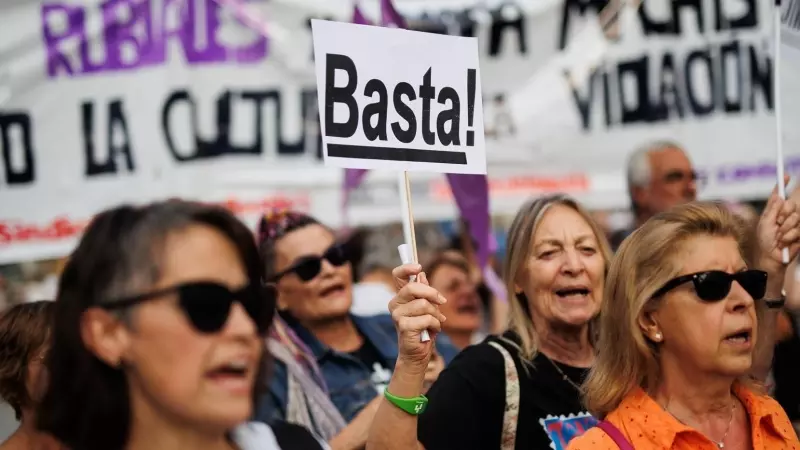 Concentración contra las agresiones sexuales en Madrid, a 1 de septiembre de 2023.