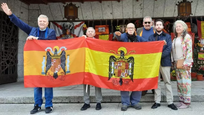 Manifestantes franquistas