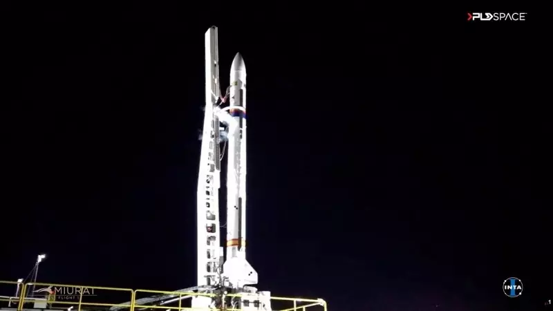 Lanzamiento de prueba del primer cohete suborbital reutilizable ' Miura 1' de la startup española PLD Space