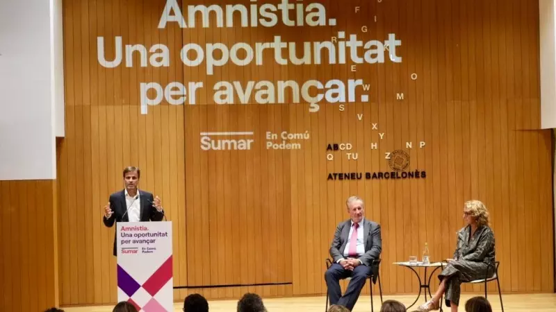 10/10/2023 - La presentació del dictamen sobre l'amnistia de Sumar, que s'ha fet a l'Ateneu Barcelonès.