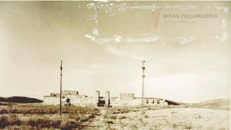 Vaciamadrid tras la guerra civil, en 1939. - Cedida por el Archivo Municipal de Rivas Vaciamadrid.