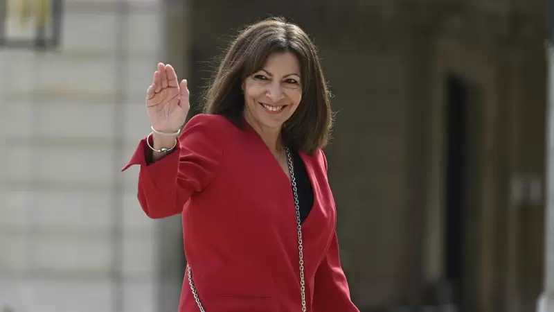 La alcaldesa de París, Anne Hidalgo, en el palacio del Elíseo de la capital francesa, a 7 de mayo de 2022.