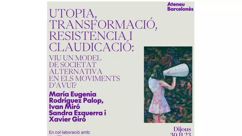 Cartel del acto organizado por Espacio Público y el Ateneu Barcelonès. — Espacio Público