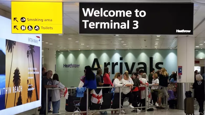 Vista de la sala de llegadas de la Terminal 3 del  aeropuerto de Heathrow, en Londres. EUROPA PRESS/Andrew Matthews/Pa Wire/Dpa