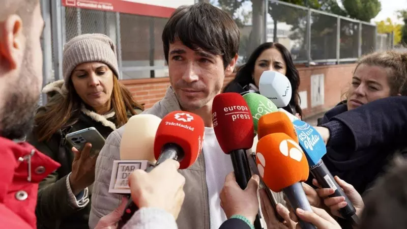 Juan José Ballesta atiende a los medios a la salida del juzgado tras declarar, a 07 de noviembre de 2023, en Madrid.