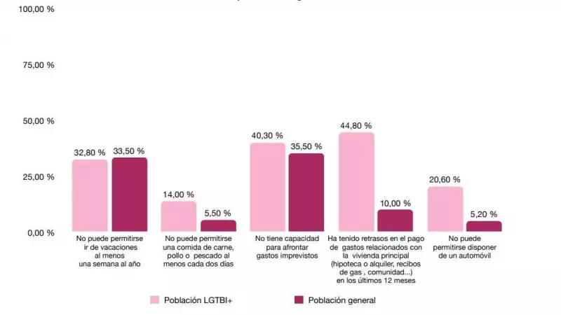 Situaciones de riesgo de exclusión social de la población LGTBI+ que contiene la radiografía Estado LGTBI+ 2023.