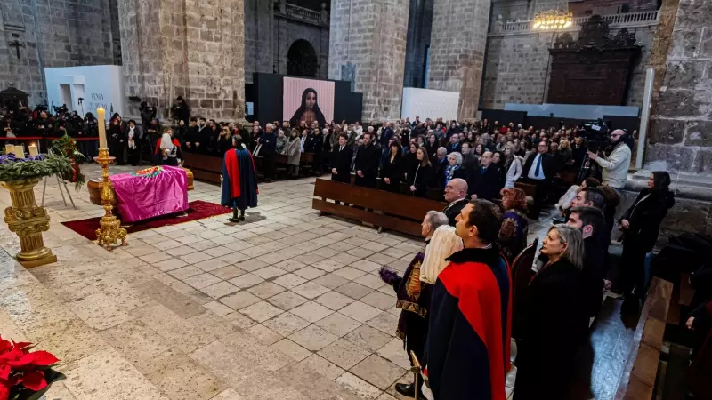 El funeral de la actriz Concha Velasco, en la catedral de Valladolid, a 3 de diciembre de 2023