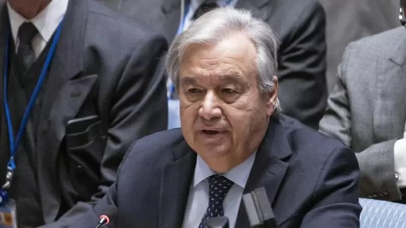 António Guterres en un encuentro de la ONU sobre la guerra entre Israel y Hamás, a 29 de noviembre de 2023, en Nueva York.
