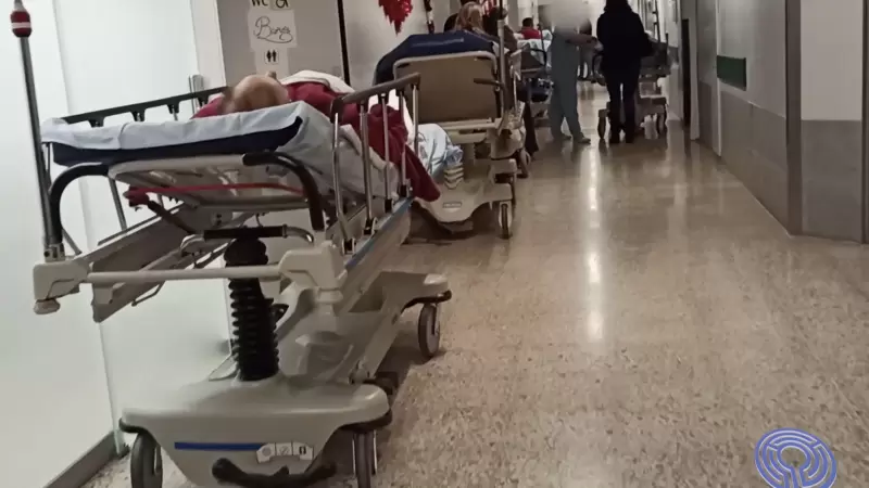13/12/23 Imagen del colapso en las urgencias del Hospital Clínico de Santiago el pasado martes.