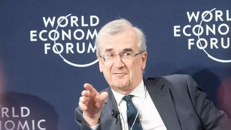 Francois Villeroy de Galhau, gobernador del Banco Central de Francia, en una reunión mundial sobre economía en Suiza, a 24 de mayo de 2022.