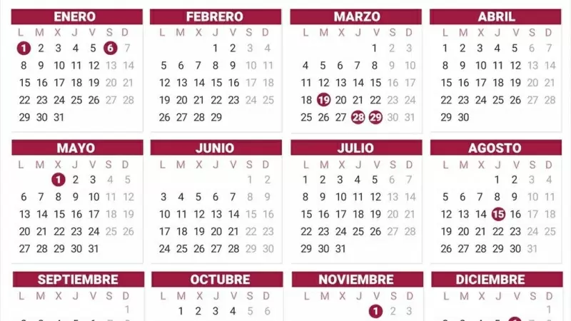 Calendario laboral 2024