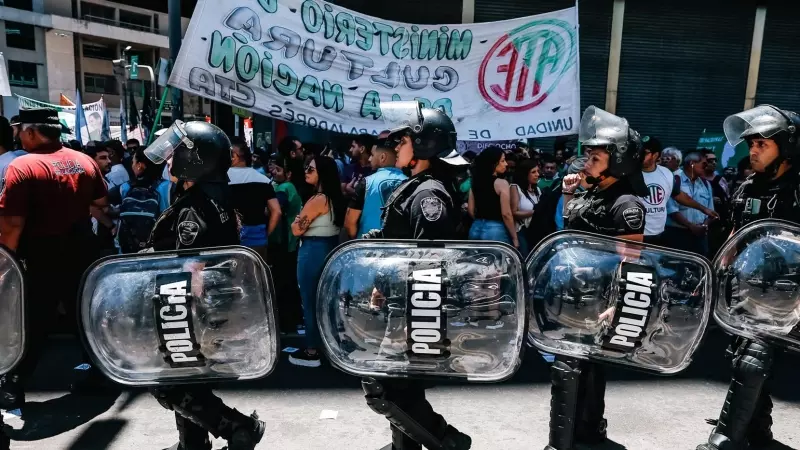 Manifestación contra las reformas económicas en Argentina el pasado 23 de diciembre.