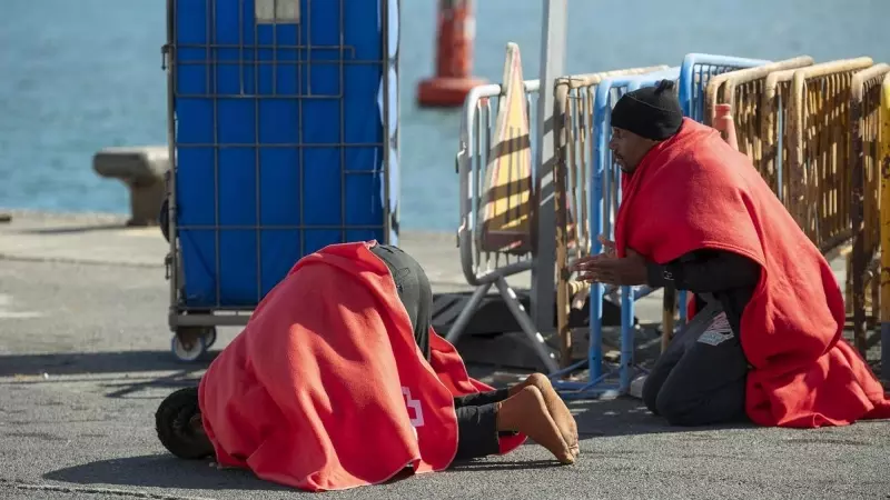 28/12/23-Imagen del séptimo rescate de 51 migrantes de origen subsahariano, de una embarcación que llegó el pasado miércoles 20 de diciembre.