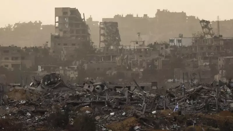 Los edificios en ruinas en Gaza tras los ataques israelís, a 12 de diciembre de 2023.
