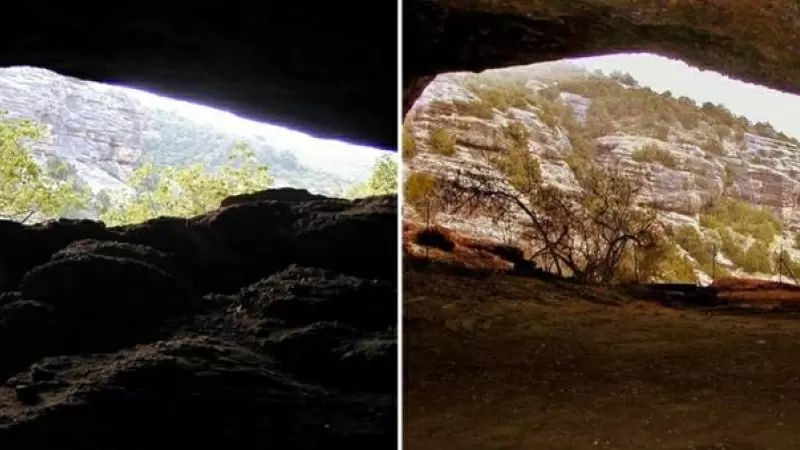 11/1/24- En estas dos imágenes se puede observar la extracción de suelo del yacimiento de la Cueva de Chaves