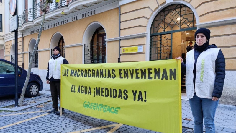 19/01/2024 - protesta Greenpeace Duero