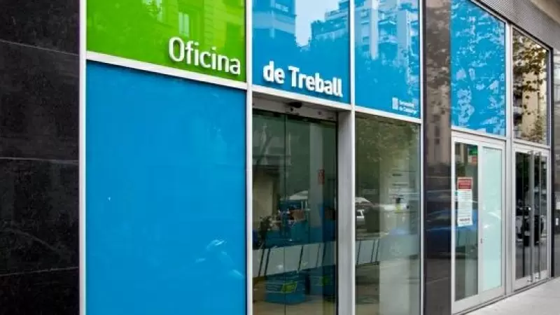 Oficina del Servei Públic d’Ocupació de Catalunya (SOC) al carrer Sepúlveda, a Barcelona