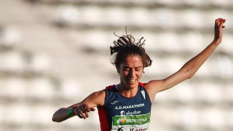 22/1/24 - Foto de archivo de Alba Cebrian Chiva compitiendo en 3000 metros con obstáculos mujeres durante la Copa Iberdrola de Atletismo de Oro el 5 de septiembre de 2020 en Madrid, España.