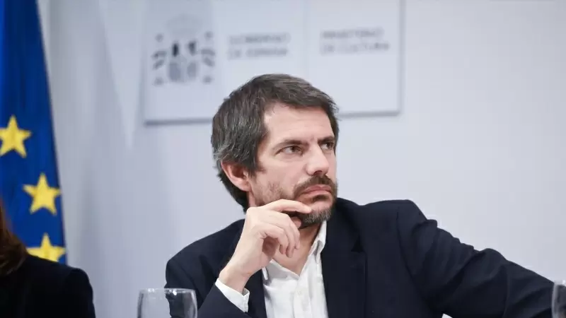 El ministro de Cultura, Ernest Urtasun, en el Congreso de los Diputados, a 22 de enero de 2024, en Madrid.