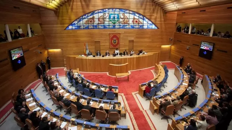 26/1/22 Imagen de archivo de un pleno del Parlamento de Galicia.