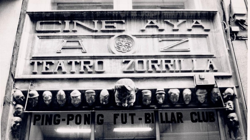 Imatge del Cine Aya - Teatre Zorrilla, a Badalona, que va tancar el 1970.