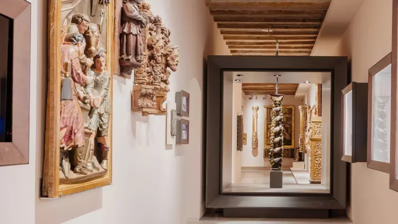 Un espai interior del Museu del Barroc de Catalunya de Manresa