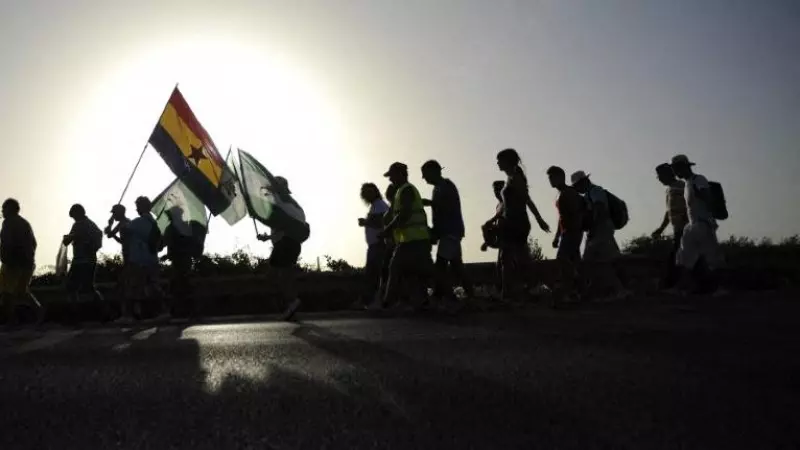 Marcha de jornaleros de Marinaleda, en una imagen de archivo.