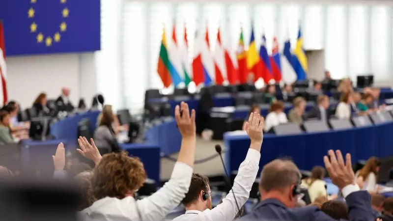 07/2023 - Imatge d'arxiu d'una votació al Parlament Europeu.