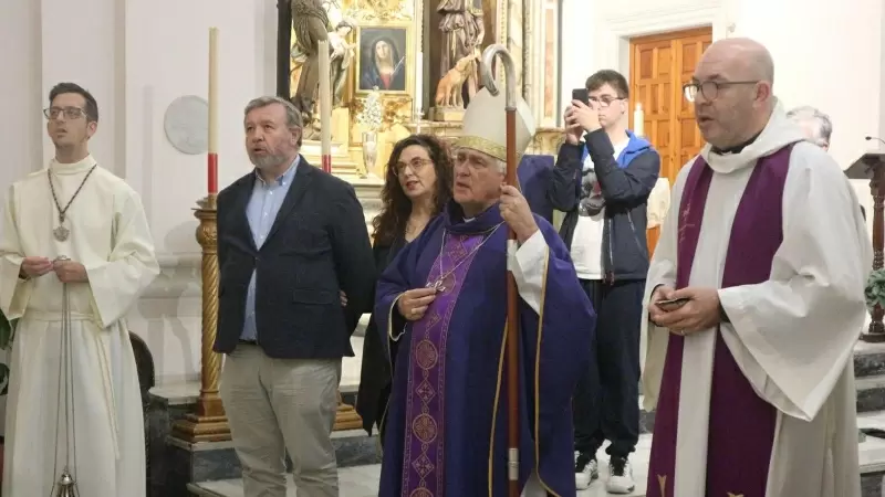 El obispo de Cádiz, Rafael Zornoza, en una imagen de diciembre pasado en una misa para conmemorar el décimo aniversario de la asociación antiabortista Spei Mater