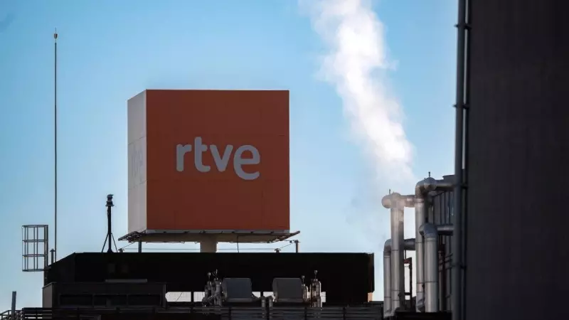 Las instalaciones de RTVE tras un incendio en las instalaciones de RTVE, en Torrespaña, a 14 de diciembre de 2023, en Madrid.
