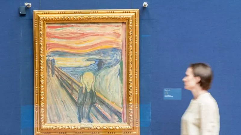 La obra El Grito' de Edvard Munch expuesta en el Museo Nacional de Noruega