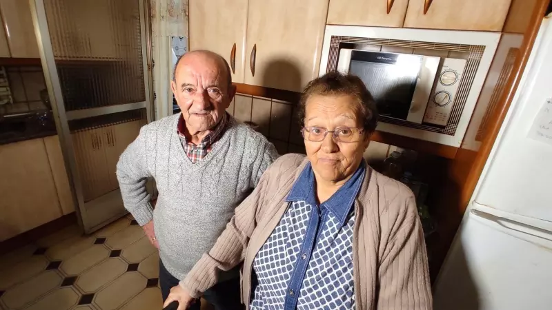 12/2/24  -Fotografía del matrimonio de Alcalá de Henares, de 78 y 82 años, que ha sufrido siete intentos de desahucios sobre su vivienda.