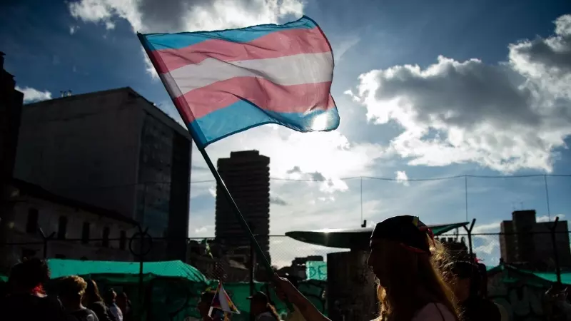 Imagen de archivo de la manifestación 'Yo Marcho Trans' en Bogotá, Colombia, en julio 2023.