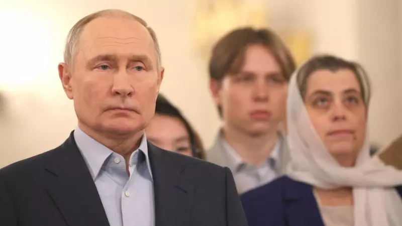 Vladímir Putin durante una aparición navideña en Novo-Ogarevo, al oeste de Moscú, a 7 de enero de 2024.