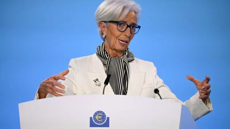 La presidenta del Banco Central Europeo, Christine Lagarde, durante una conferencia de prensa en Frankfurt, a 25 de enero de 2024.