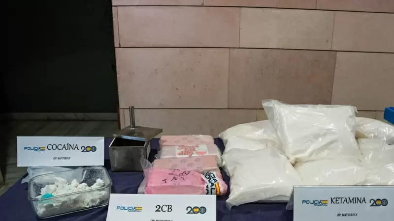 Cocaína, 'tusi' y ketamina incautadas durante una operación policial en Madrid, a 21 de junio de 2023.