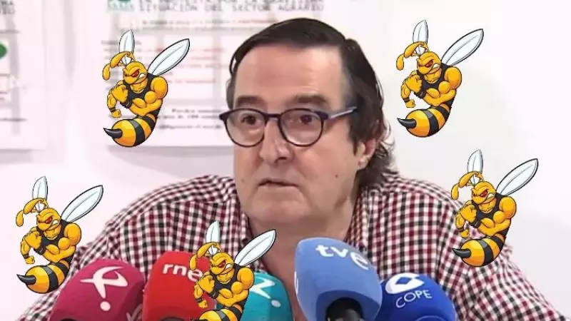 El presidente de Asaja Extremadura amenaza con 'la actuación con abejas' si van los antidisturbios a las tractoradas