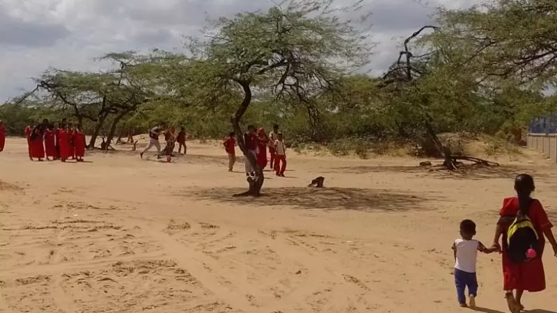 Imagen del pueblo de la Guajira colombiana