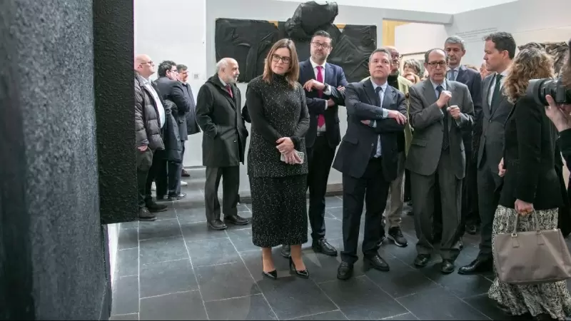 Rafael Canogar estrena su 'Espacio' propio en Toledo con la primera exposición permanente de su obra