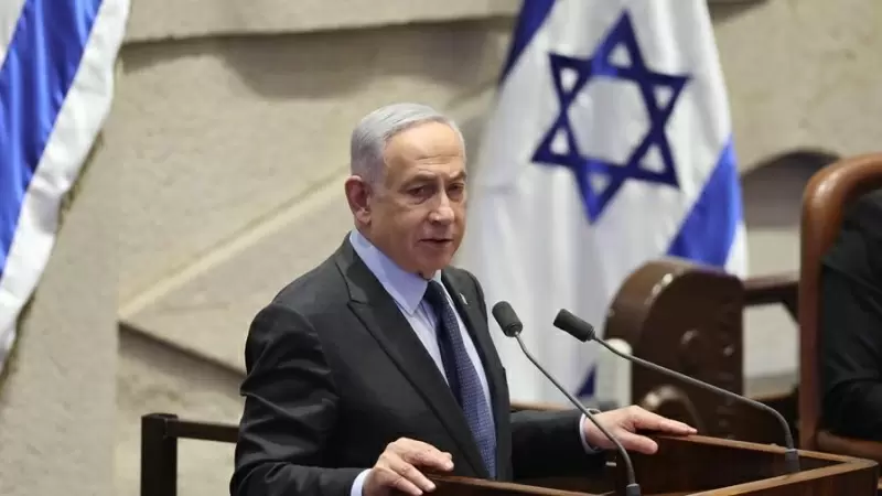 23/2/24 - El primer ministro israelí, Benjamin Netanyahu, en una comparecencia en el Parlamento el pasado lunes,19 de febrero
