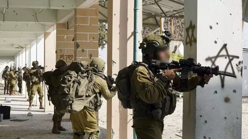 Imagen cedida de una operación militar israelí en la franja de Gaza.