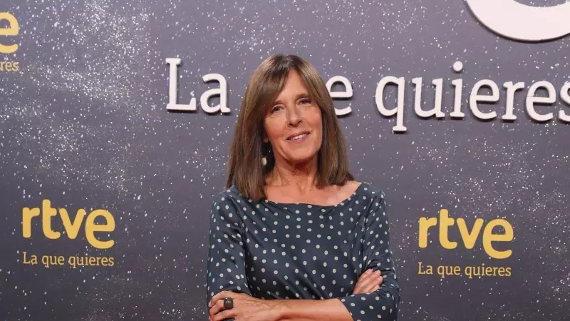 Ana Blanco durante la fiesta de presentación de la nueva temporada 23-24 de RTVE, a 14 de septiembre de 2023, en Madrid (España)