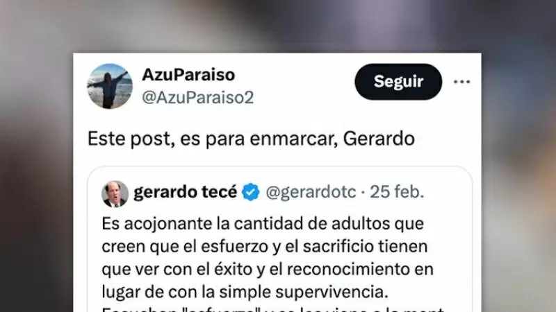 'Este 'post' es para enmarcar': Gerardo Tecé te explica el timo de la cultura del esfuerzo en un tuit