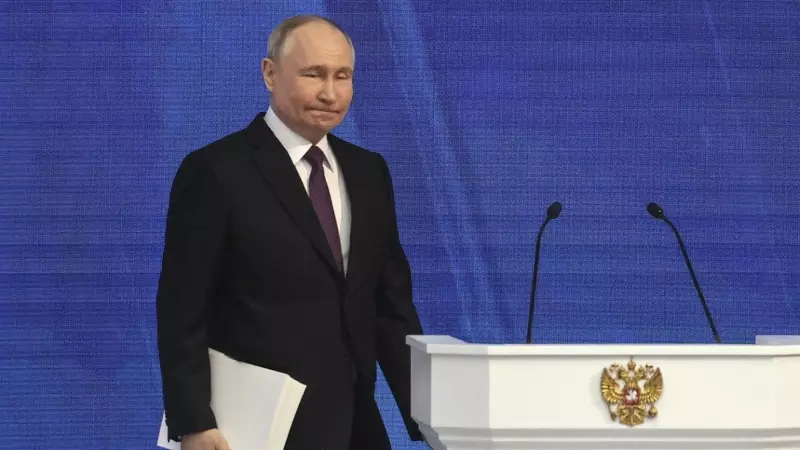 29/02/2024 El presidente ruso, Vladímir Putin en Moscú, Rusia, 29 de febrero de 2024.