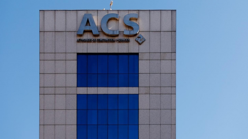 Fachada de la sede de ACS, en Madrid. E.P./Eduardo Parra