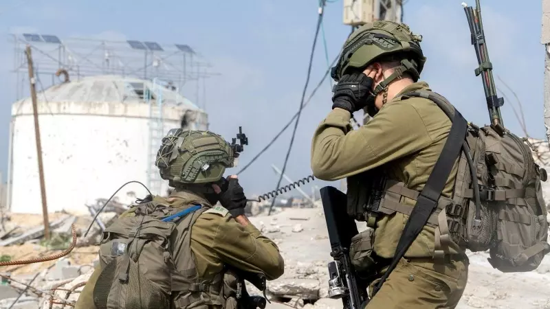 Soldados israelíes operan en la Franja de Gaza en medio del actual conflicto entre Israel y el grupo islamista palestino Hamás, en esta imagen de archivo difundida el 3 de marzo de 2024.