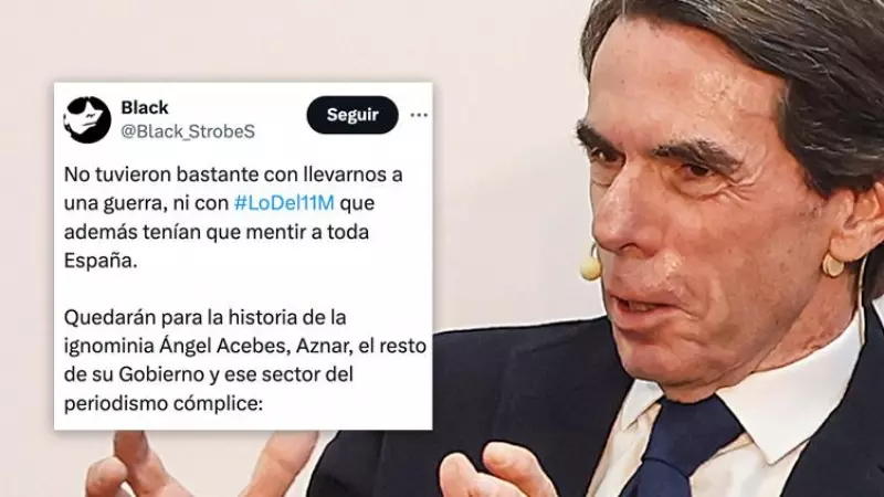 'Así mentía el señor Aznar, sin despeinarse': las redes recuerdan los engaños del PP tras el 11M