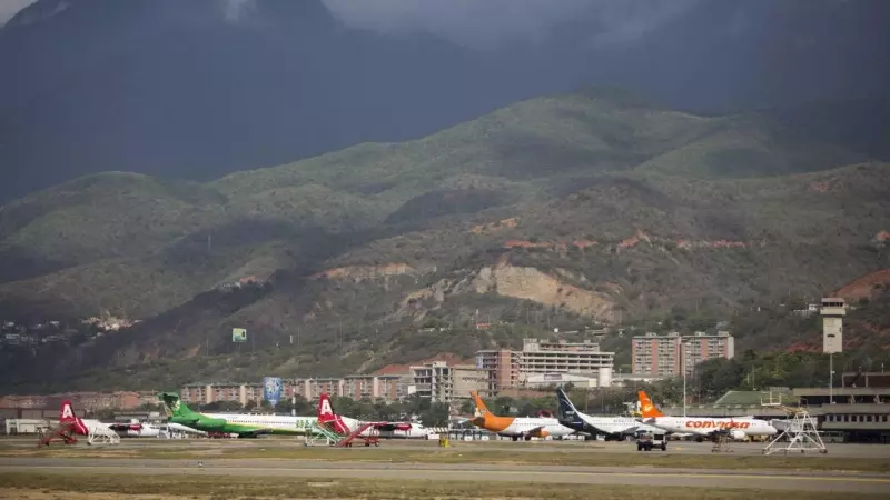 Fotografía de archivo de la vista general del aeropuerto Simón Bolivar de Caracas (Venezuela).