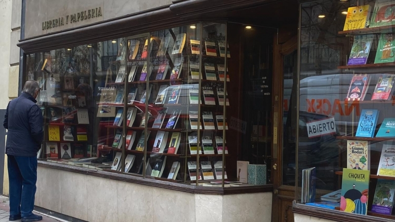 20/3/24 - Imagen de la librería Pérgamo, la más antigua de Madrid.